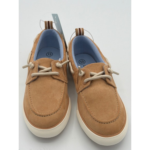 Cat & Jack Other - Cat & Jack Kids Reece Boat Shoe Sneakers Beige Tan Size 13 NIB
